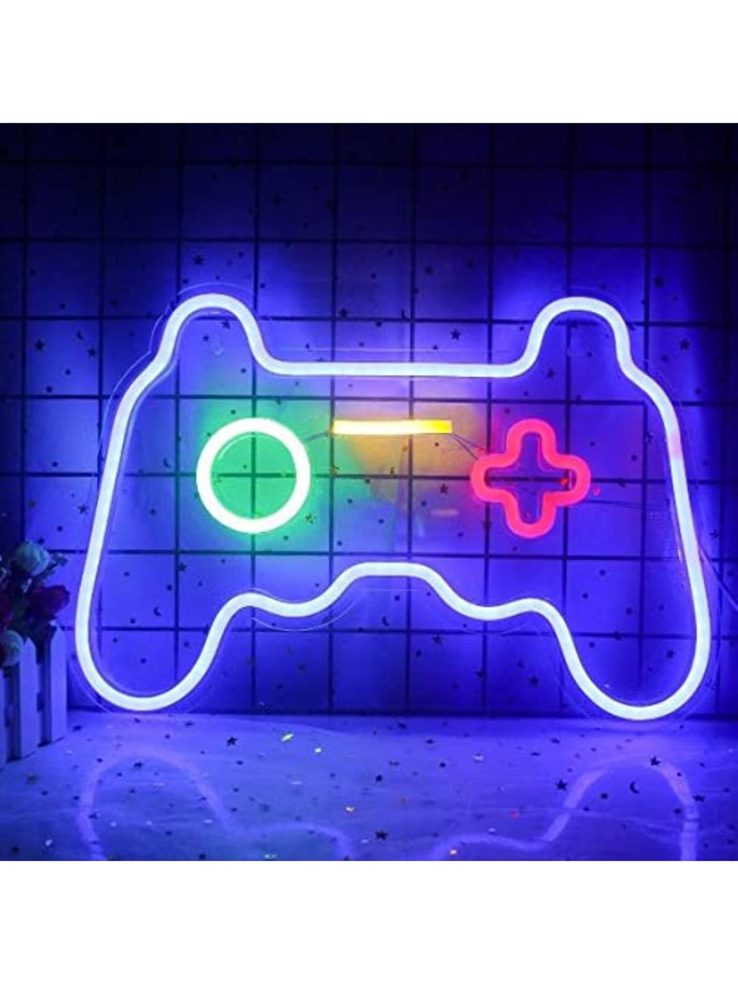 XERGY Acrylic Game Controller Neon Signs Hanging LED Night Light (Multicolor)