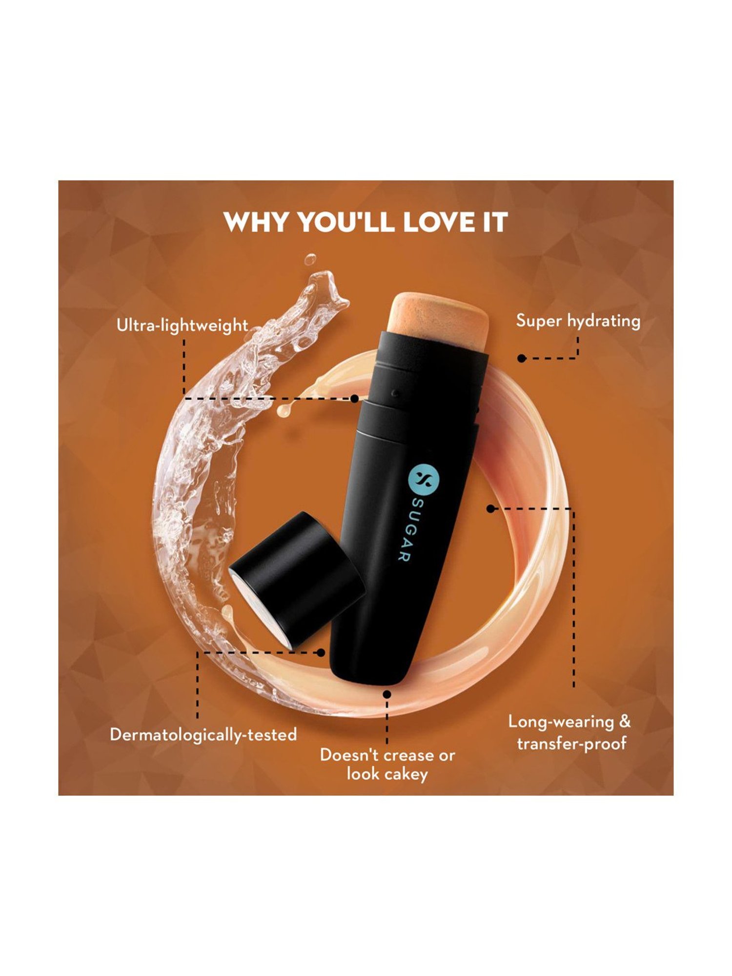 SUGAR Cosmetics Aquaholic Hydrating Foundation 20 Galao - 30 ml