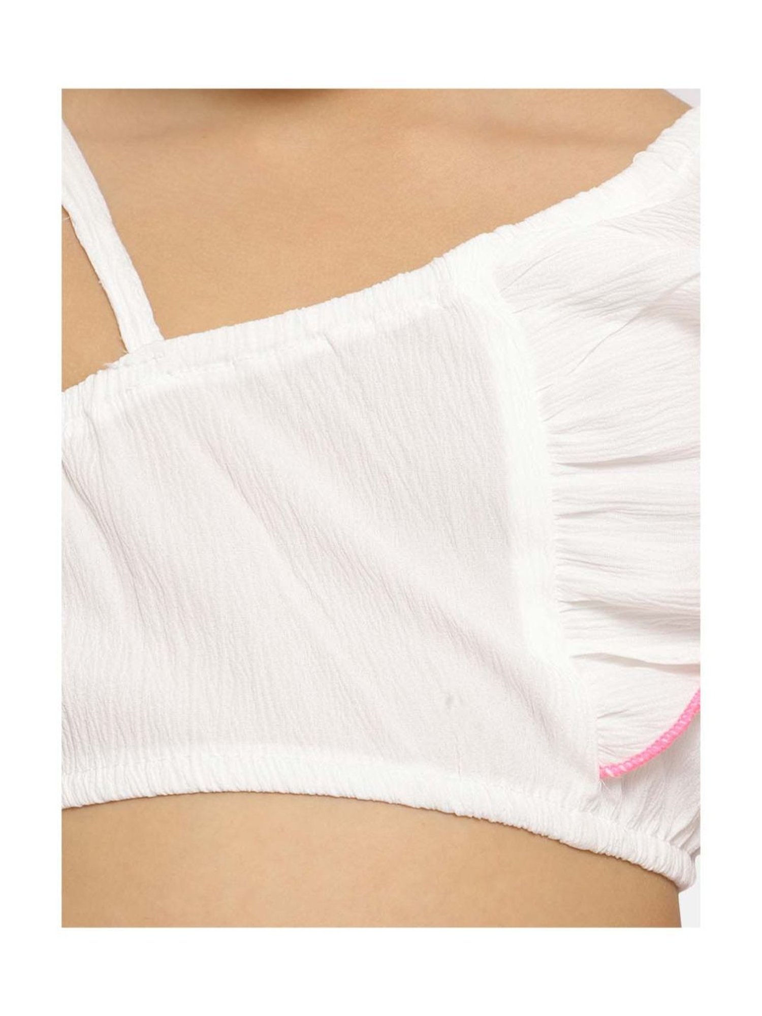 Nauti Nati Kids White Solid Top with Shorts