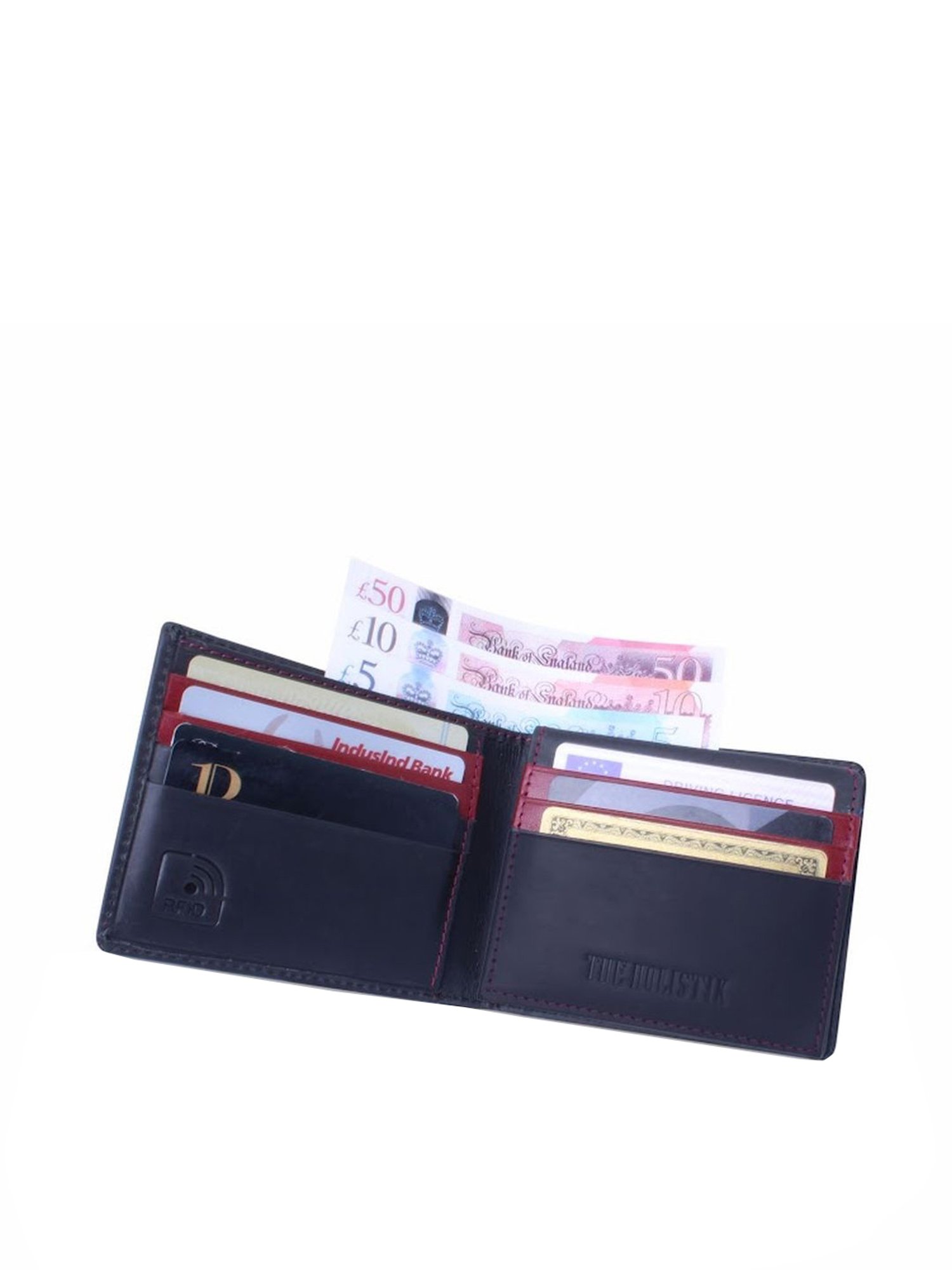 THE HOLISTIK Spirit Black Casual Leather Bi-Fold Wallet for Men