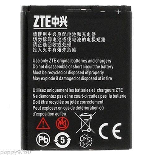 ZTE Corp Li-Ion GB/T 18287-2000 900mAh 4.2V 3.4Wh Standard Cell Phone Battery