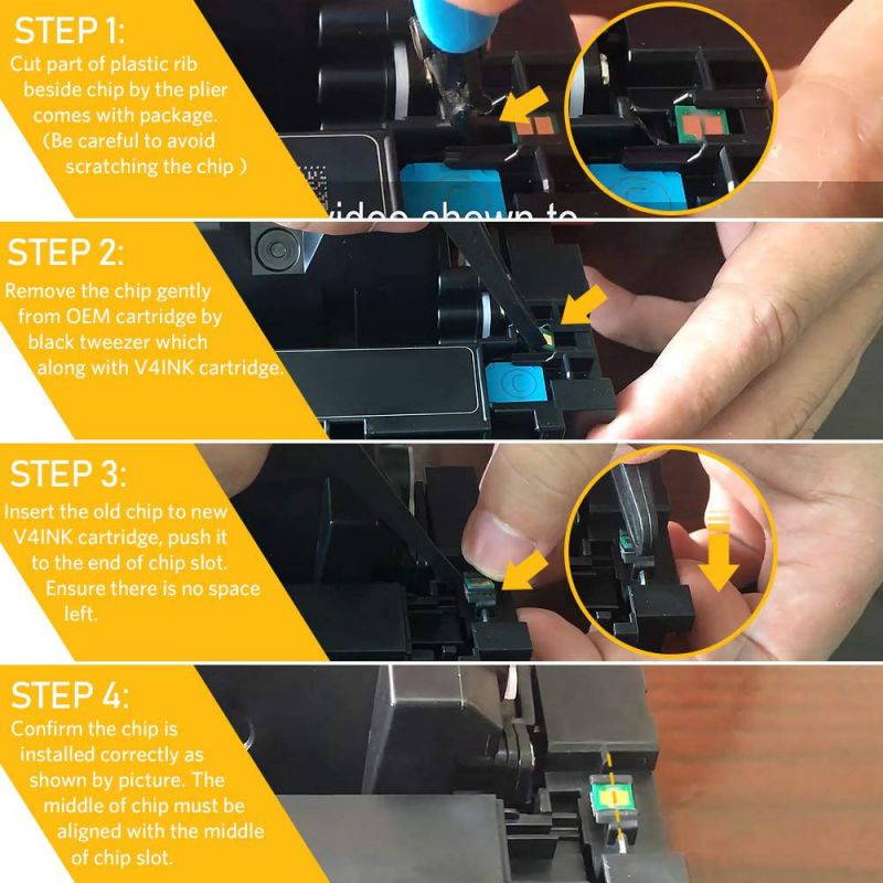 v4ink [NO CHIP] Compatible Toner Cartridge Replacement for HP 414A M454dw M479fdw 4 Packs for use in HP Color Laserjet Pro MFP M479fdw M479fdn M454dw M454 M454dn Printer Black Cyan Yellow Magenta