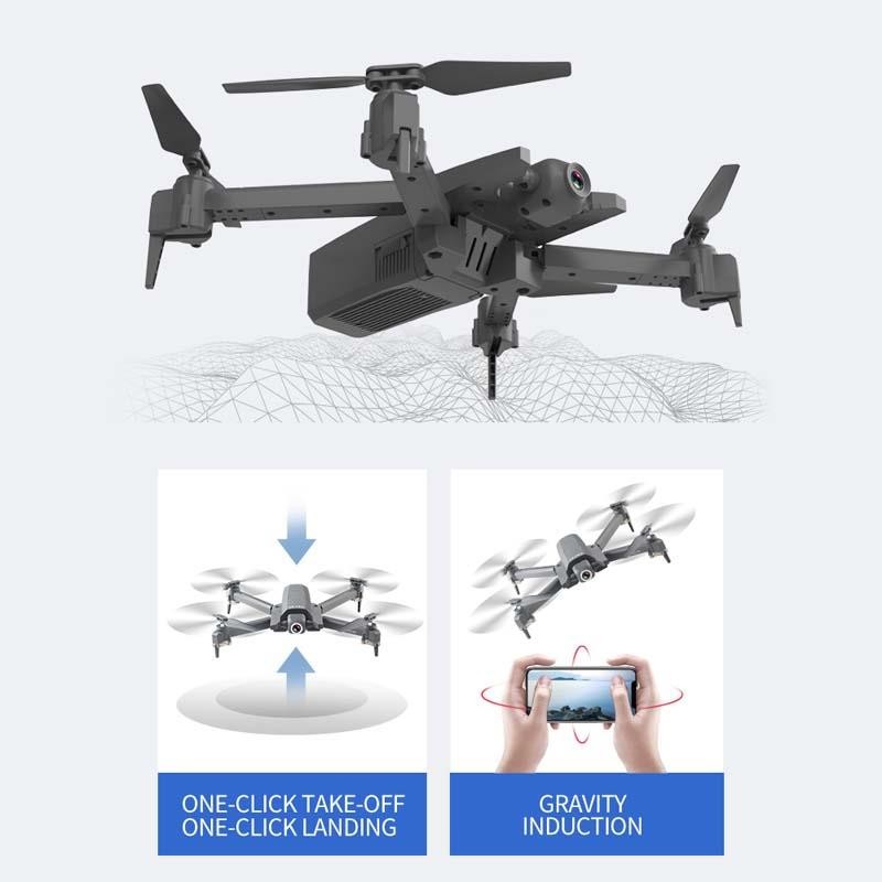 CSJ X4 Foldable Profissional Drone with 1080P HD Camera WiFi FPV Optical Flow RC Helicopter Quadrocopter Kid Toy
