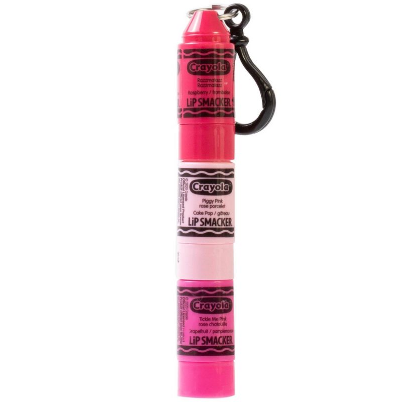 Lip Smacker Crayola Stackable Lip Makeup Trio - Pink - 0.03oz