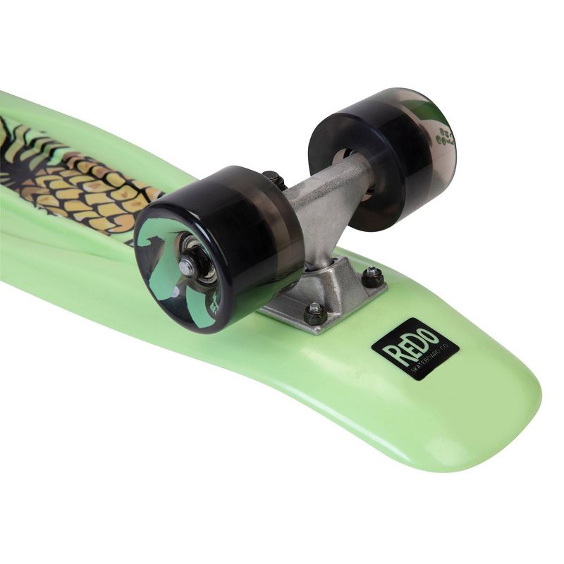 ReDo Skateboard 22.5" 6.0 Retro Poly Cruiser Skateboard - Wavey Pineapple