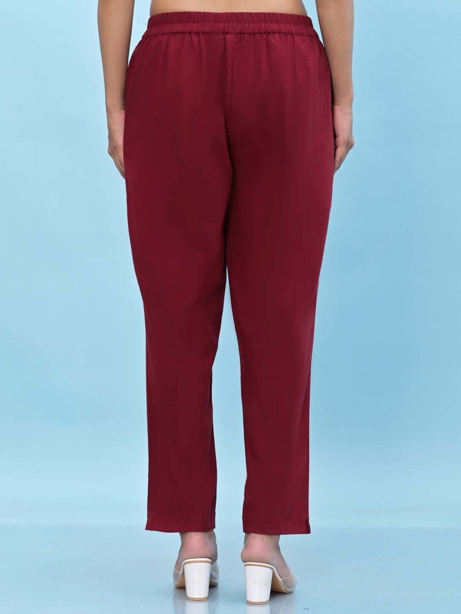 Juniper Maroon Cotton Pants