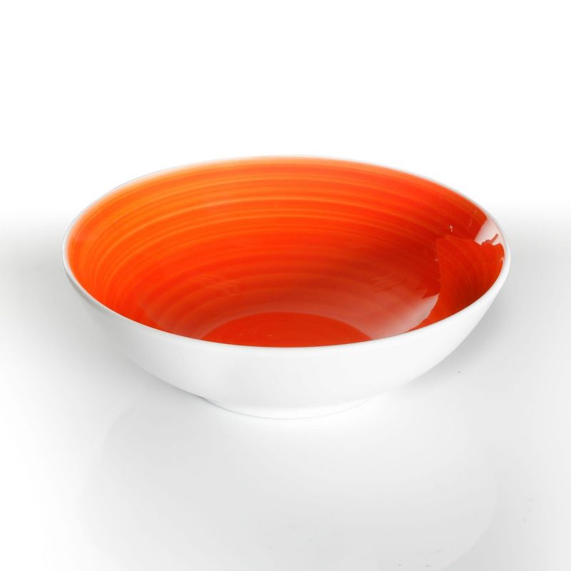 Gibson Home Crenshaw 12 Piece Ceramic Dinnerware Set in Assorted Colors