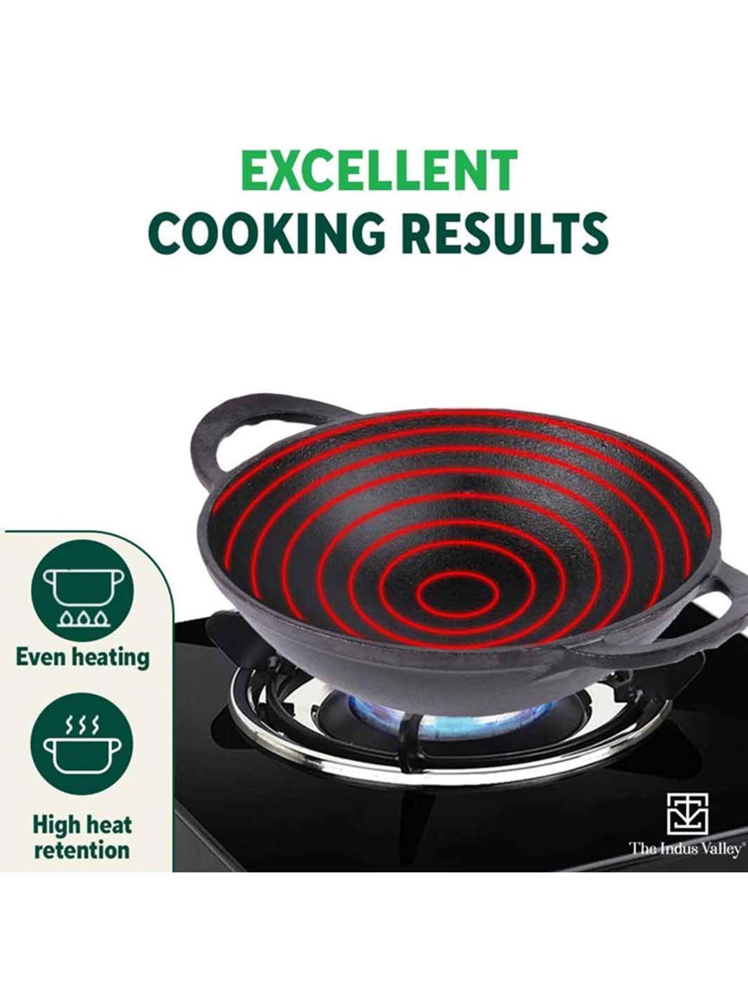 ALLO Silver Stainless Steel Induction Friendly Triply Kadhai (3 L)