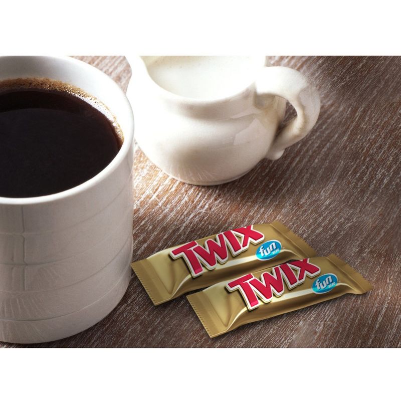 Twix Fun Size Caramel Chocolate Cookie Bar Candy - 10.83oz