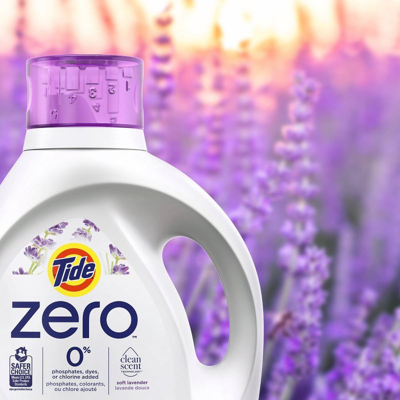 Tide Zero Soft Liquid Laundry Detergent - Lavender Scent - 92 fl oz