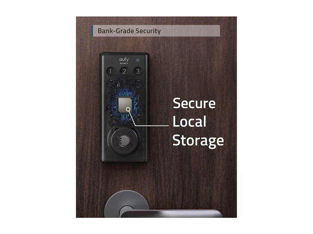 eufy Security Smart Lock Front Door, Keyless Entry Door Lock, App Control, Bluetooth Electronic Deadbolt, BHMA Certified, IPX3 Weatherproof Protection, Electronic Keypad, No Wi-Fi Supported