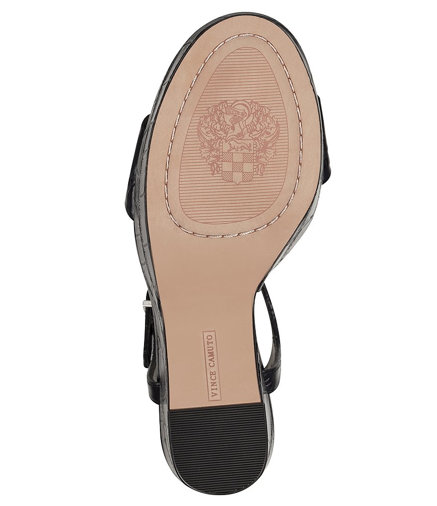 Vince Camuto Celvina Leather Croc Wedges