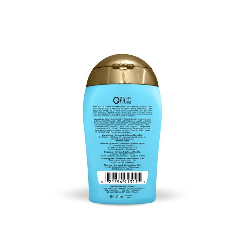 OGX Renewing Argan Oil of Morocco Shampoo -Travel Size - 3 fl oz