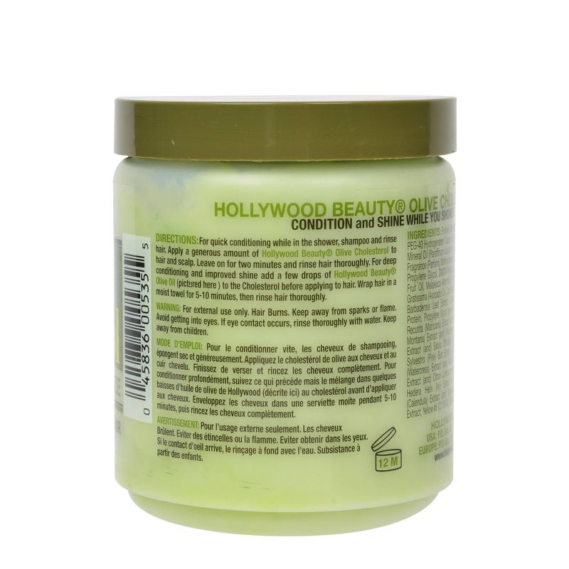 Hollywood Beauty Olive Cholesterol Deep Conditioning Creme for Damaged Hair - 20oz