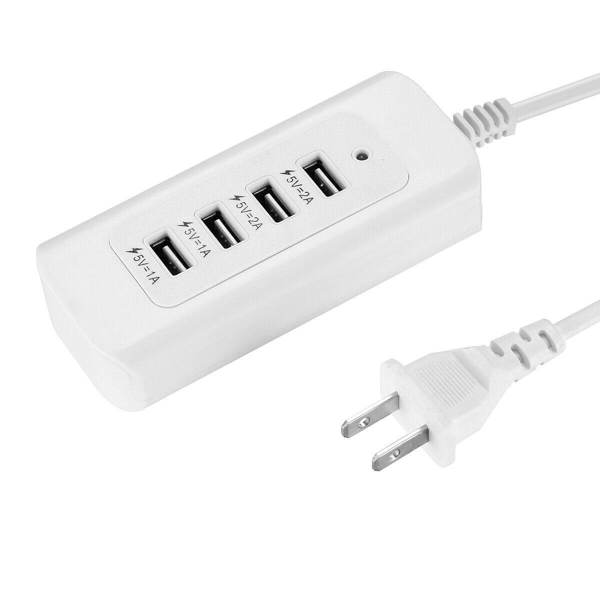 4/6 Port USB Hub Multi-Port Wall Travel Charger Desktop Charging Ston Adapter