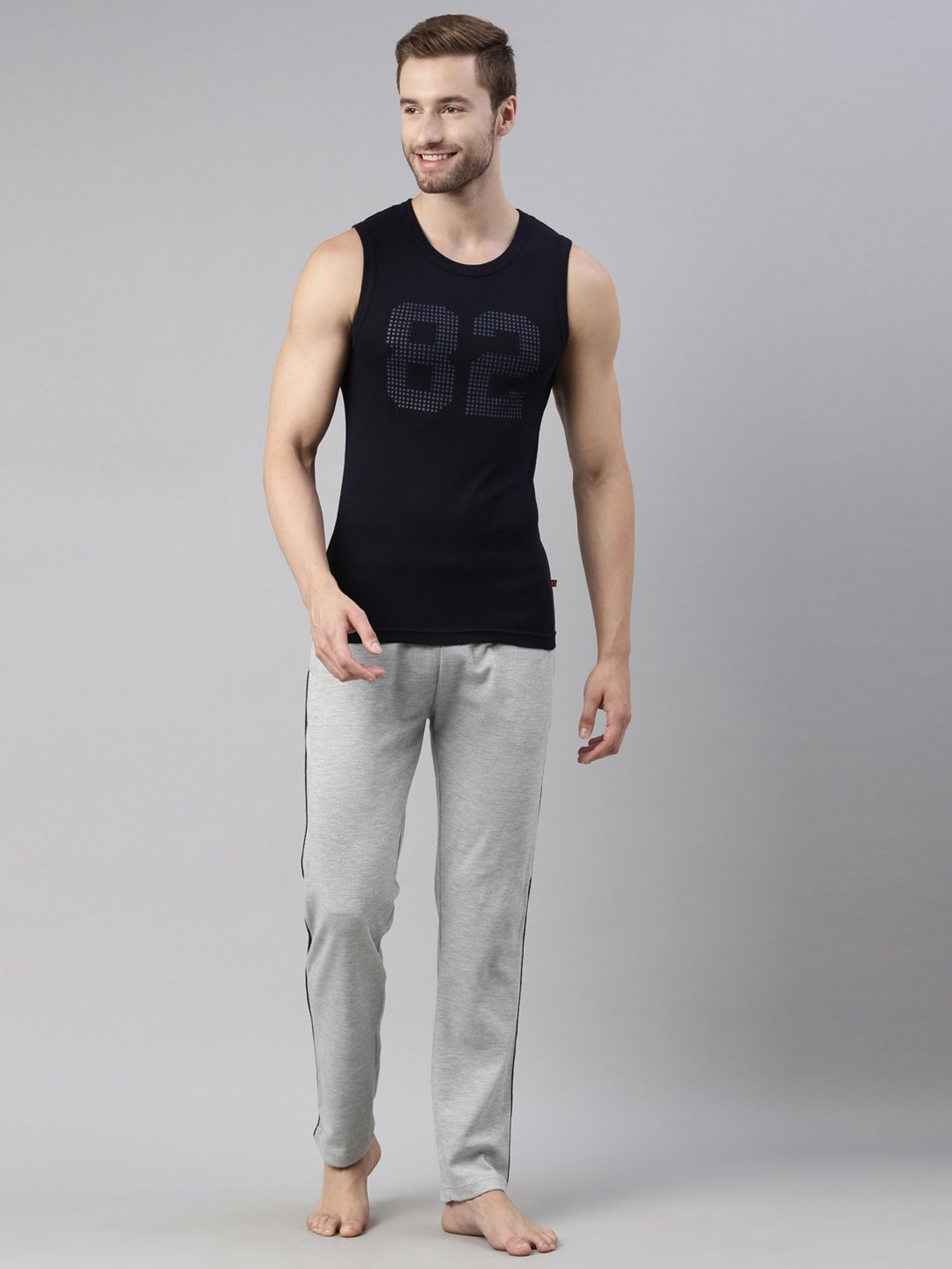 Dixcy Scott Maximus Multi Cotton Regular Fit Printed Vest - Pack Of 2