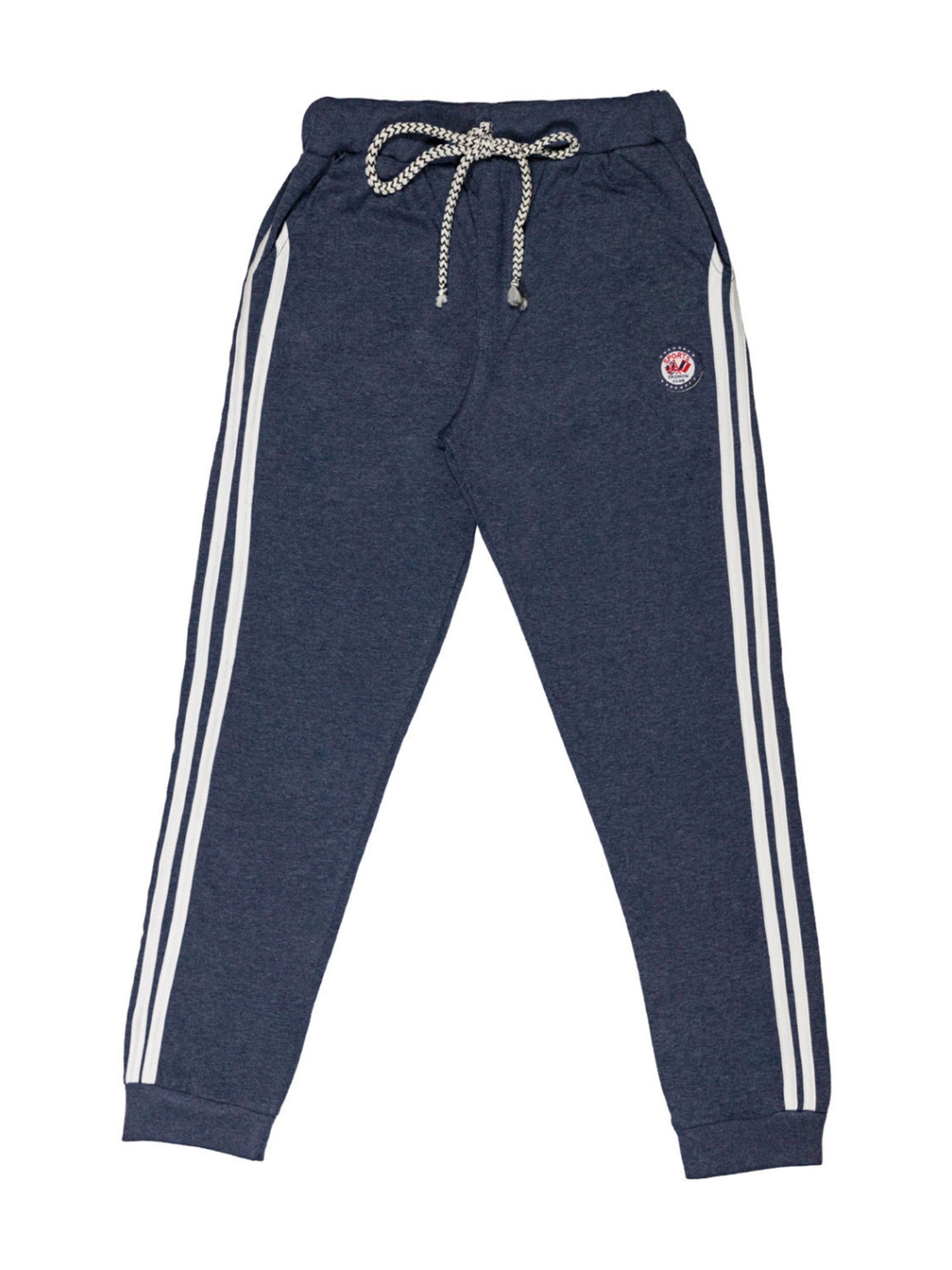 Todd N Teen Kids Blue Cotton Striped Joggers