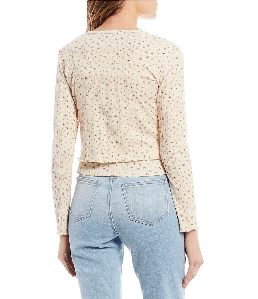 Originality Long Sleeves Button Front Cardigan Twin Set