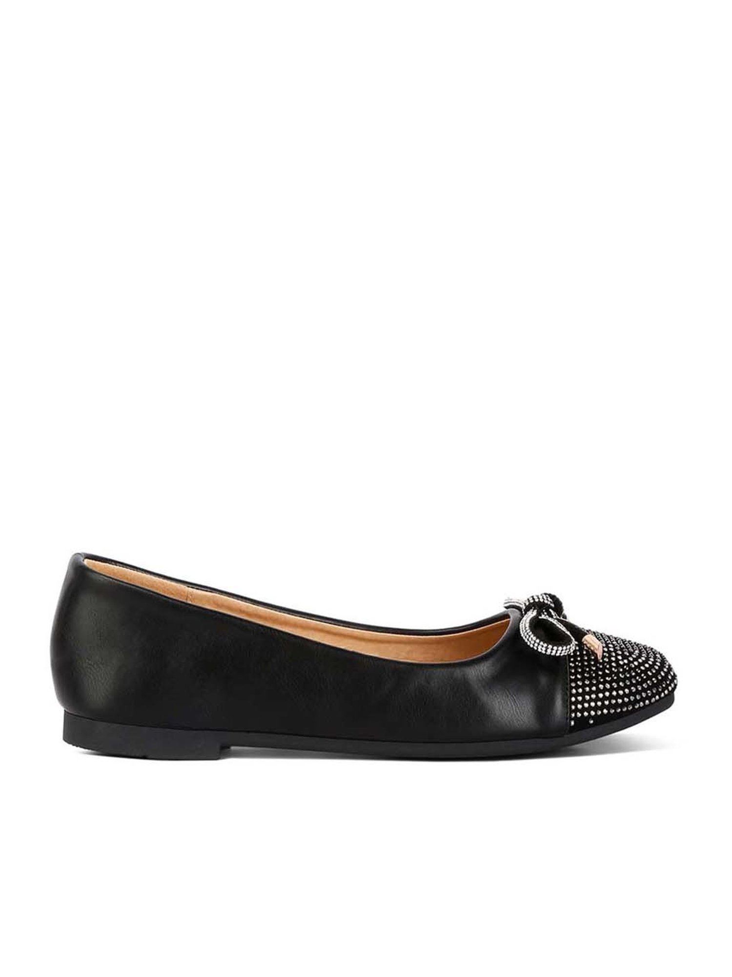London Rag Women's Black Flat Ballets