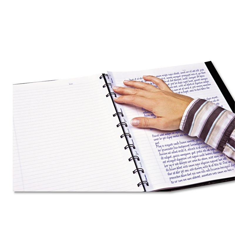 Blueline MiracleBind Notebook College/Margin 11 x 9 1/16 White Black Cover 75 Sheets AF1115081