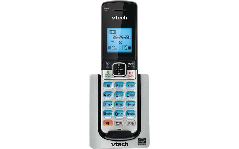 VTech Accessory Handset with Caller ID/Call Waiting DS6600 - Cordless - DECT 6.0 - 50 Phone Book/Directory Memory - Silver, Black