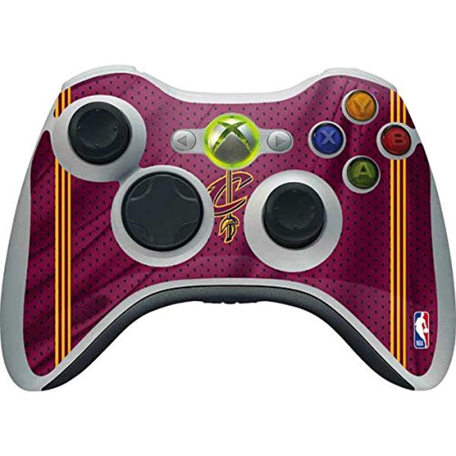 skinit cleveland cavaliers xbox 360 wireless controller skin - nba skin - ultra thin, lightweight vinyl decal protection