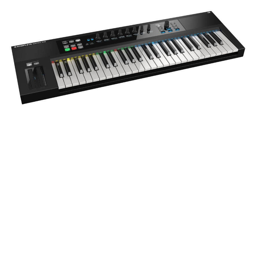Native Instruments Komplete Kontrol S49 Keyboard. W/ Free Tascam and 2 TRS Cables.