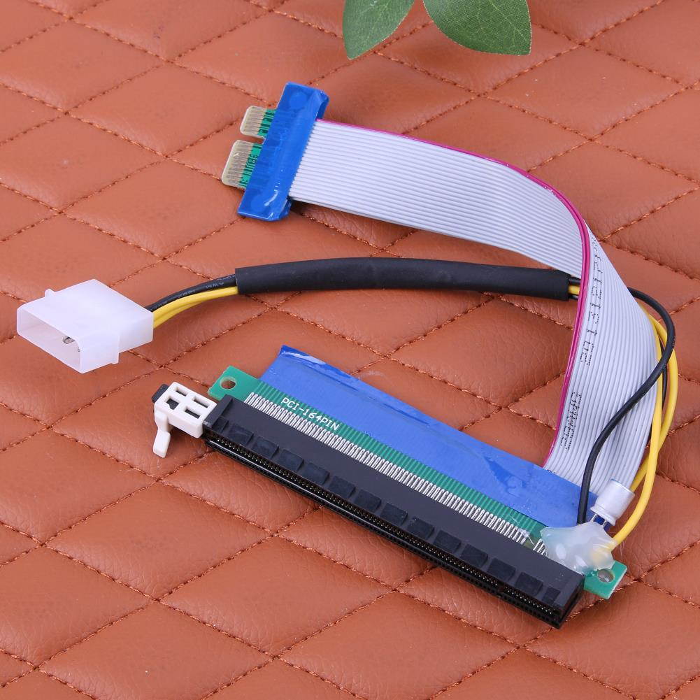 Upgraded extender cable PCI-E 1X 16X Flexible Extension Adapter PCI-E Extender Converter Riser Cable for Bitcoin Miner