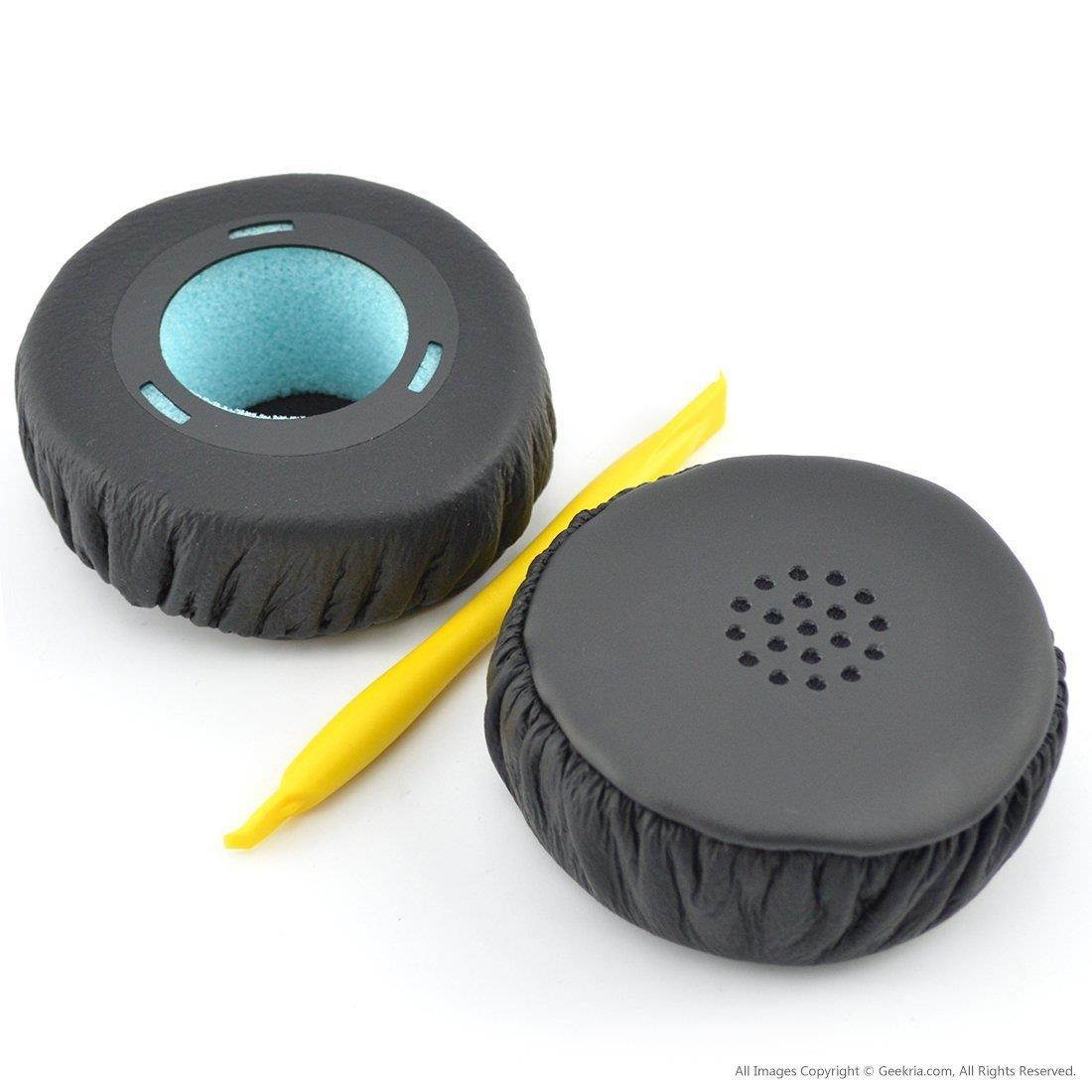 Geekria Earpad Replacement for SONY MDR-XB300 Headphones Replacement Ear Pad / Ear Cushion / Ear Cups / Ear Cover / Earpads Repair Parts (Black)