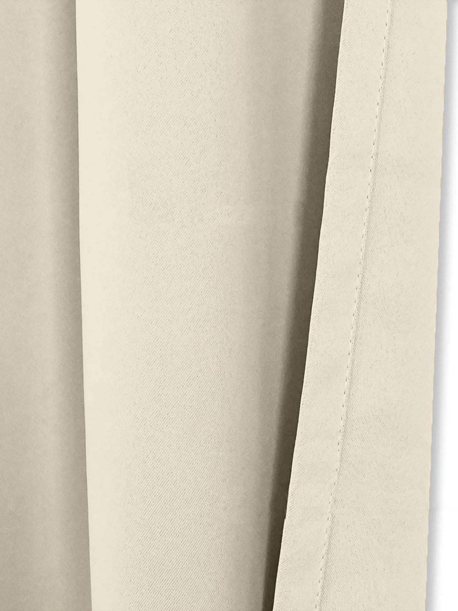 Urban Space Beige Cotton Black Out Window Curtain - Set of 2