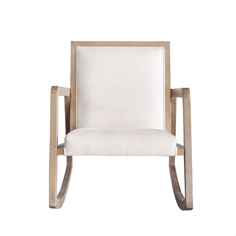 Wooden Rocking Chair Brown - Benzara