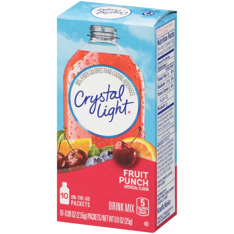 Crystal Light On-the-Go Fruit Punch Drink Mix - 10pk/0.9oz