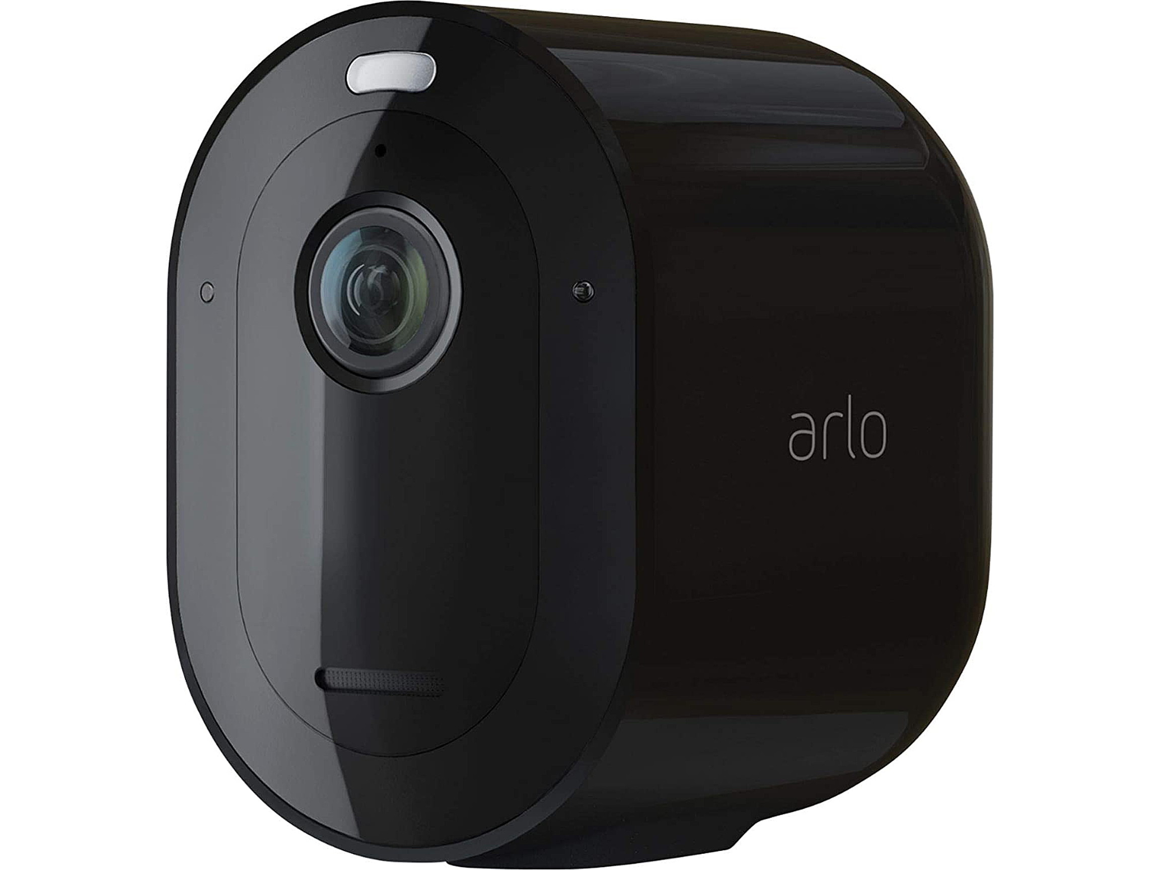 Arlo Pro 4 Wire-Free Spotlight Camera - 1 Camera Pack - 2K Video with HDR | Indoor/Outdoor Security Cameras with Color Night Vision, Spotlight, 160&deg; View, 2-Way Audio, Siren - Black