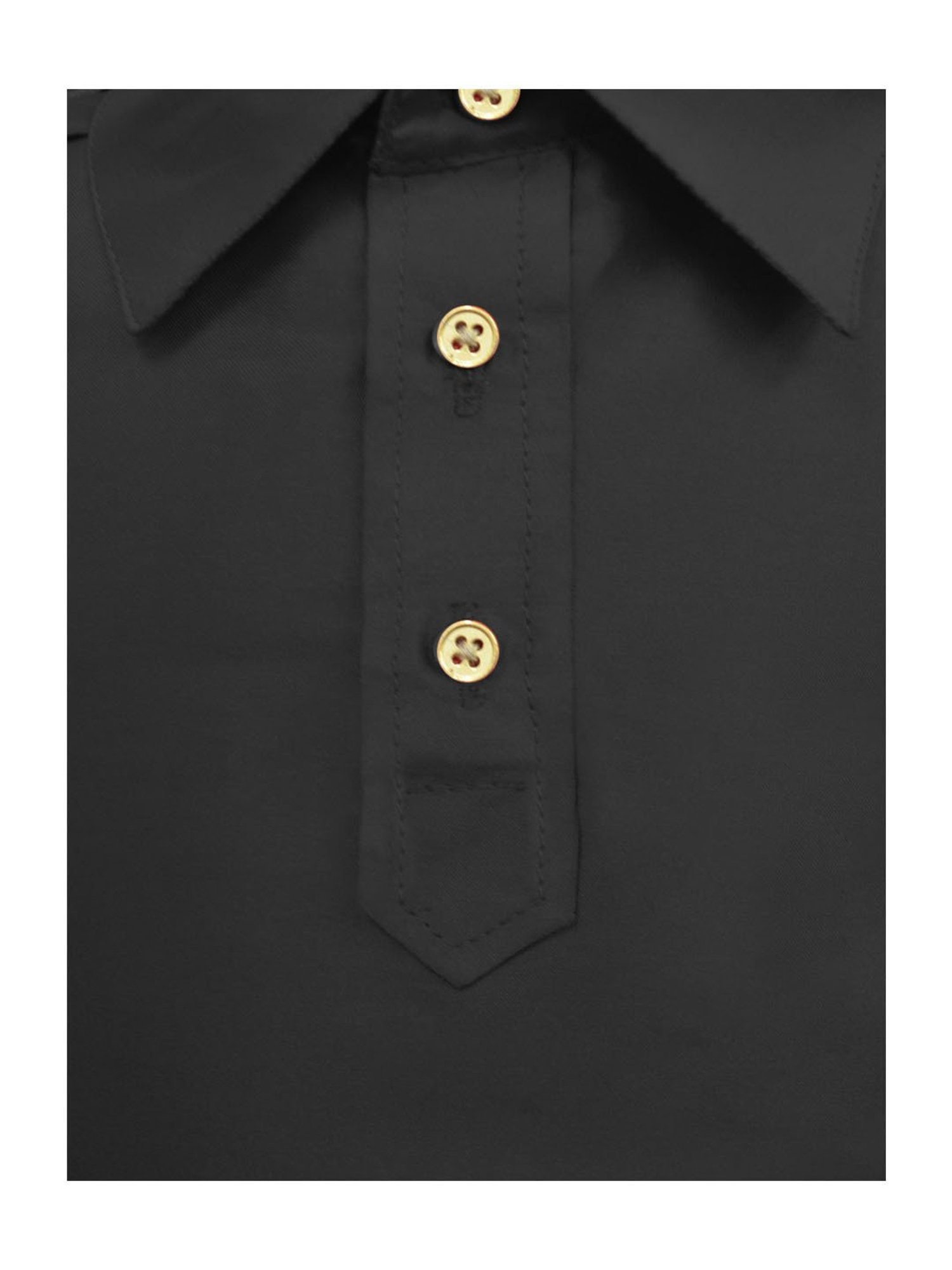 A.T.U.N. Black Solid Full Sleeves Pathani Kurta with Pyjamas