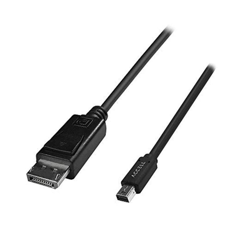 Accell B119C-007B-23 7 ft. Mini DisplayPort to DisplayPort 1.4 Cable, Hbr3, 8K @60Hz, 4K UHD @240