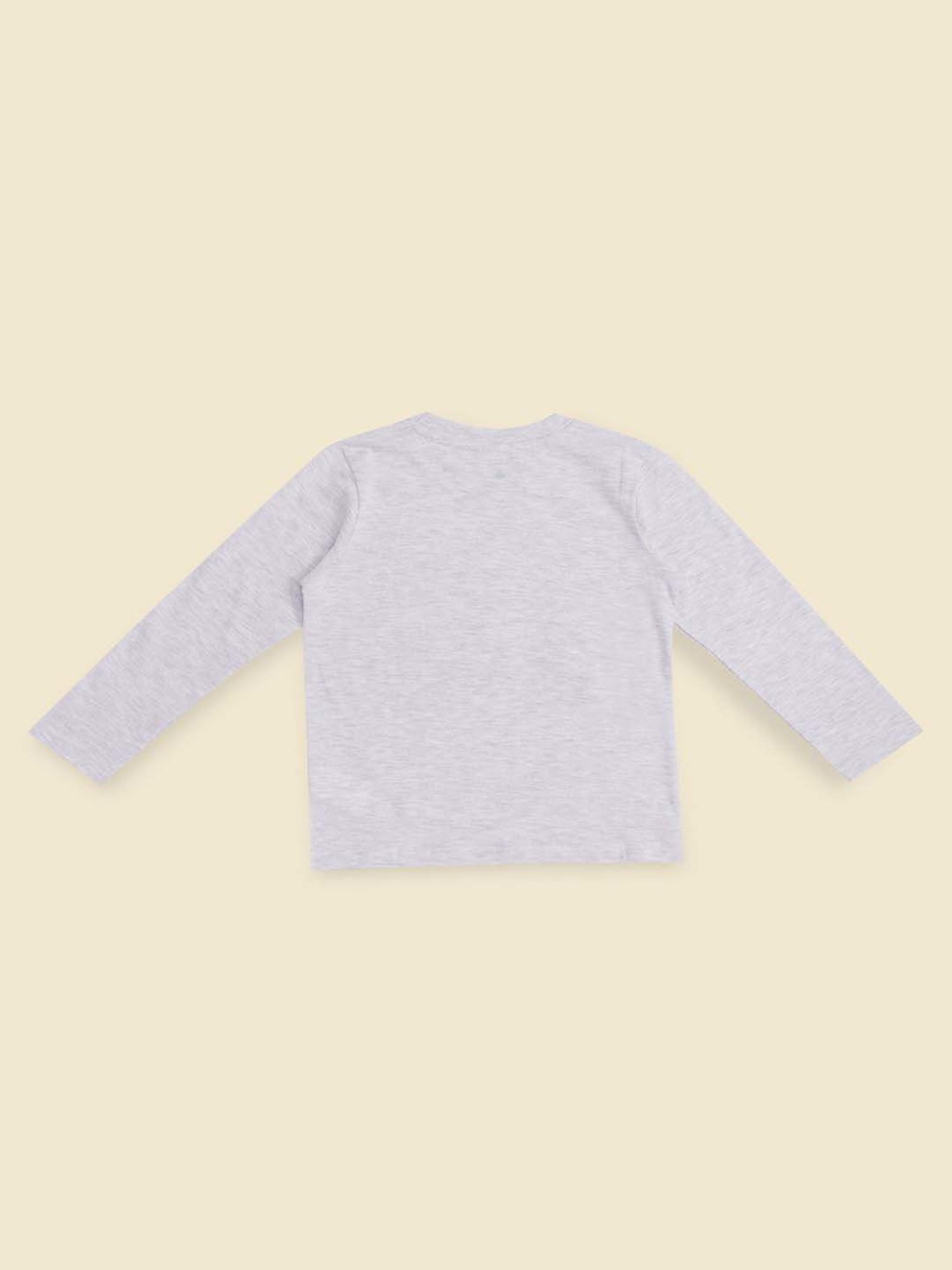 Pantaloons Baby Kids Blue & White Cotton Printed Full Sleeves T-Shirt