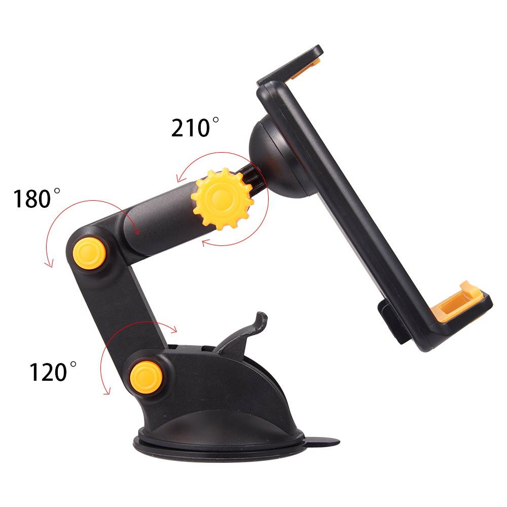 Suction Cup Windshield and Dashboard Mount for Smartphones and Tablets - Black