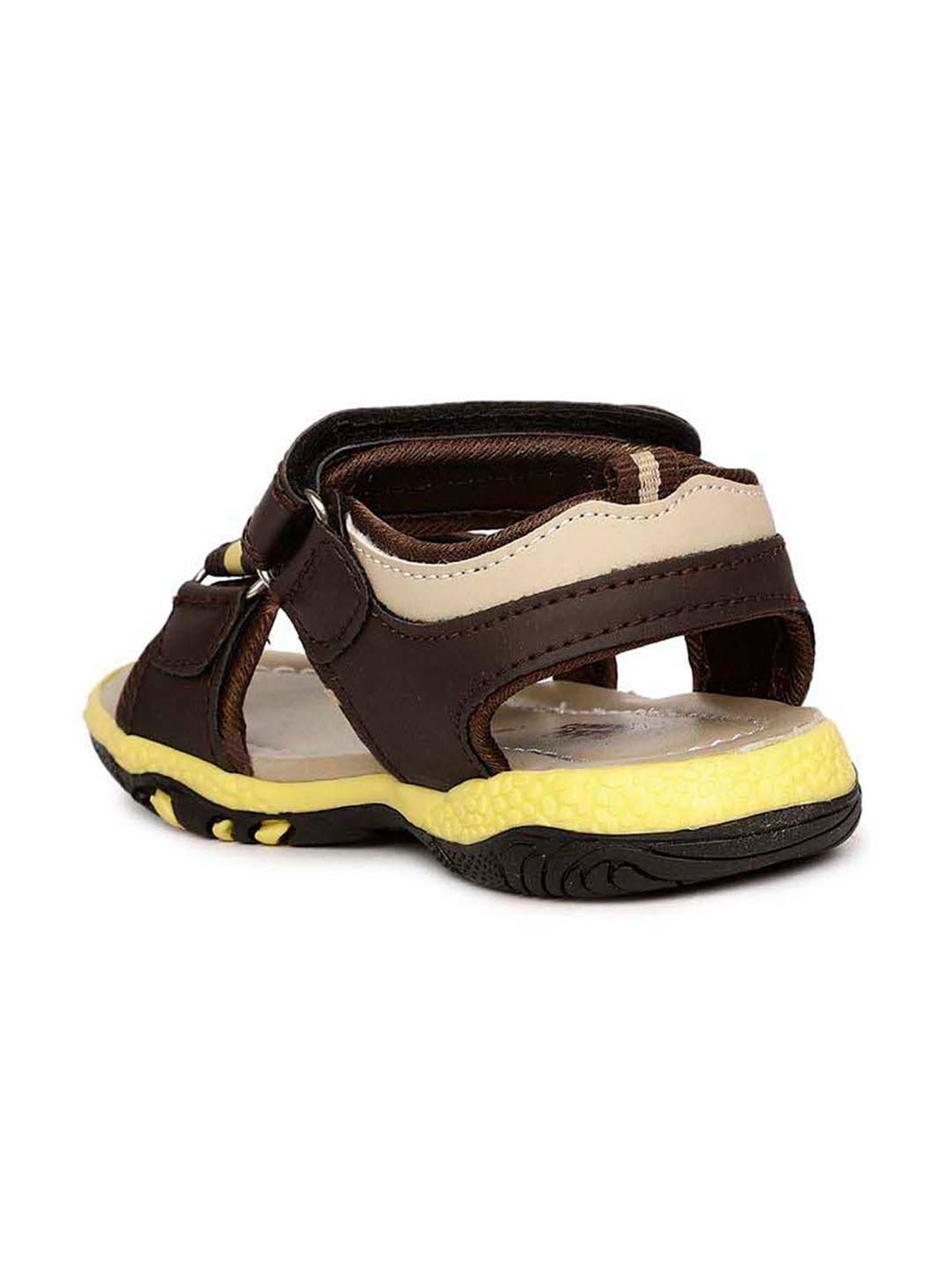Bubblegummers by Bata Kids Brown & Off-White Floater Sandals