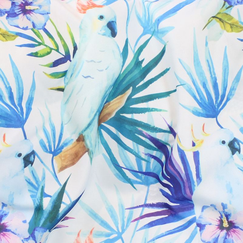 Sunnydaze Hanging Hammock Chair Swing with Spreader Bar and Padded Back for Backyard and Patio - 300 lb Weight Capacity - Parrot Print