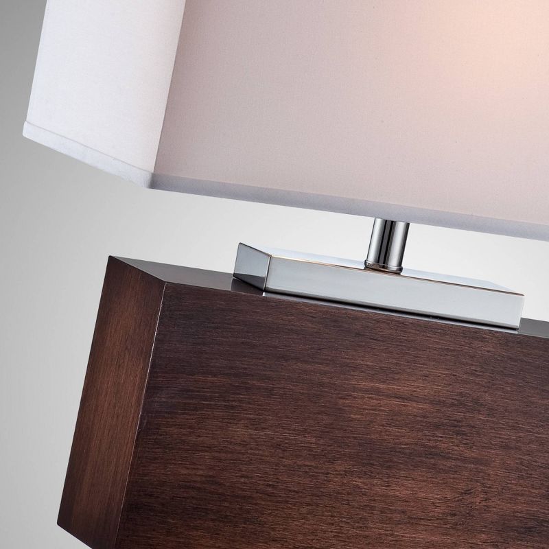 Firmino 1 Light Table Lamp Walnut/ Chrome (Includes CFL Light Bulb) - Lite Source