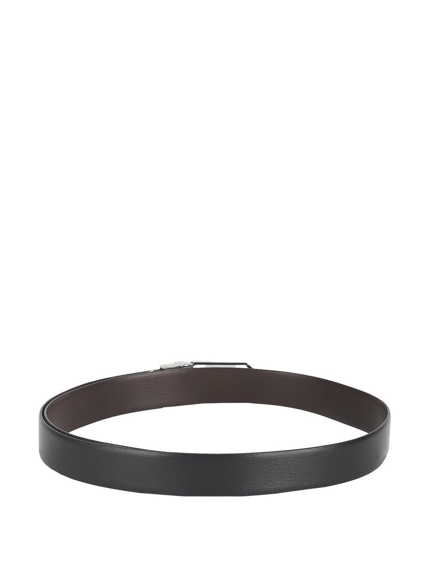 Peter England Black & Brown Leather Reversible Belt For Men