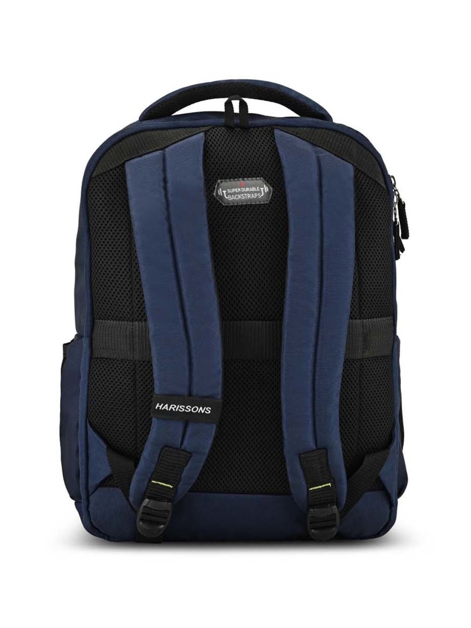 Harissons Nova Navy Blue Polyester Quilted Laptop Backpack - 26 Ltrs