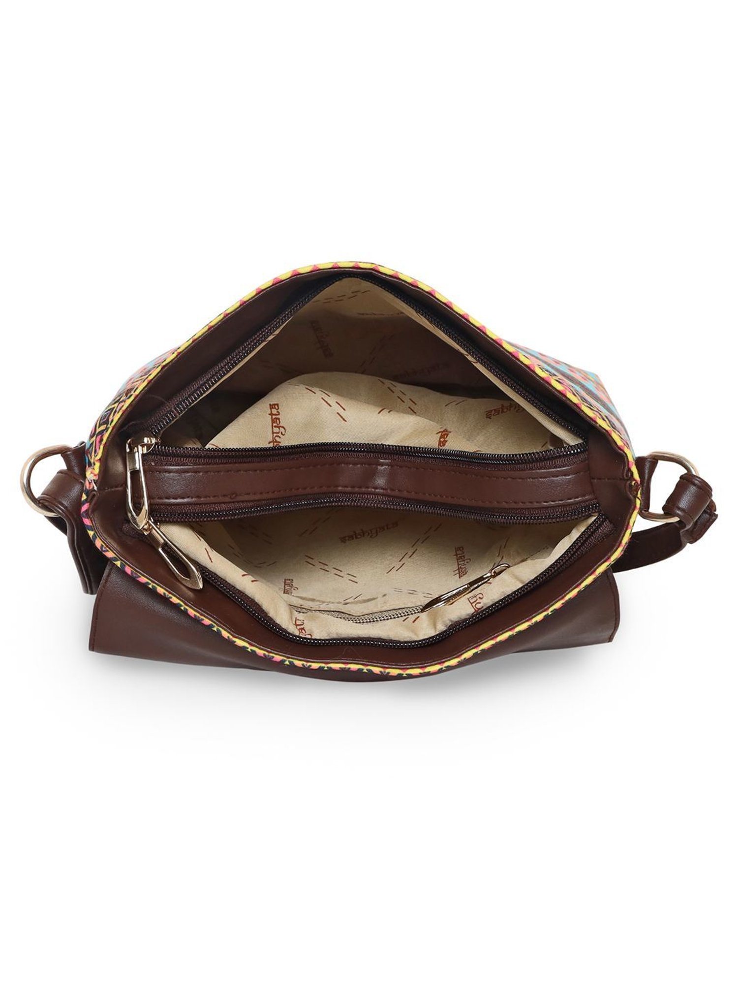 Sabhyata Multicolor Printed Medium Cross Body Bag