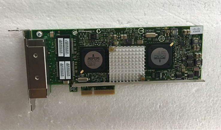IBM X3850 49Y7949 PCI-E4X Broadcom BCM5709C Quad Port Gigabit Adapter network card low profile bracket