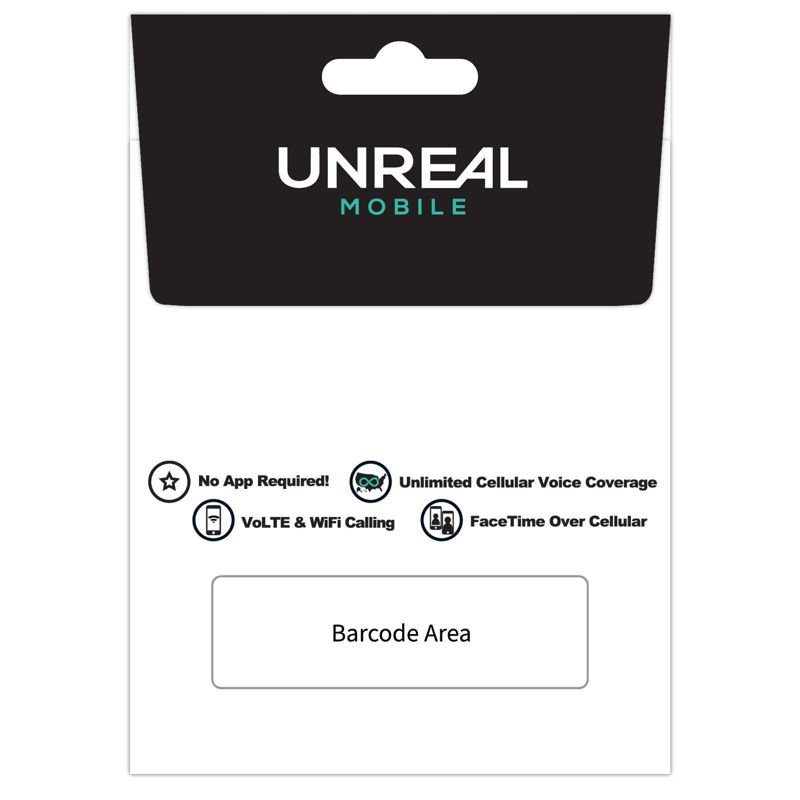 UNREAL Mobile SIM Kit Starter Kit- Black