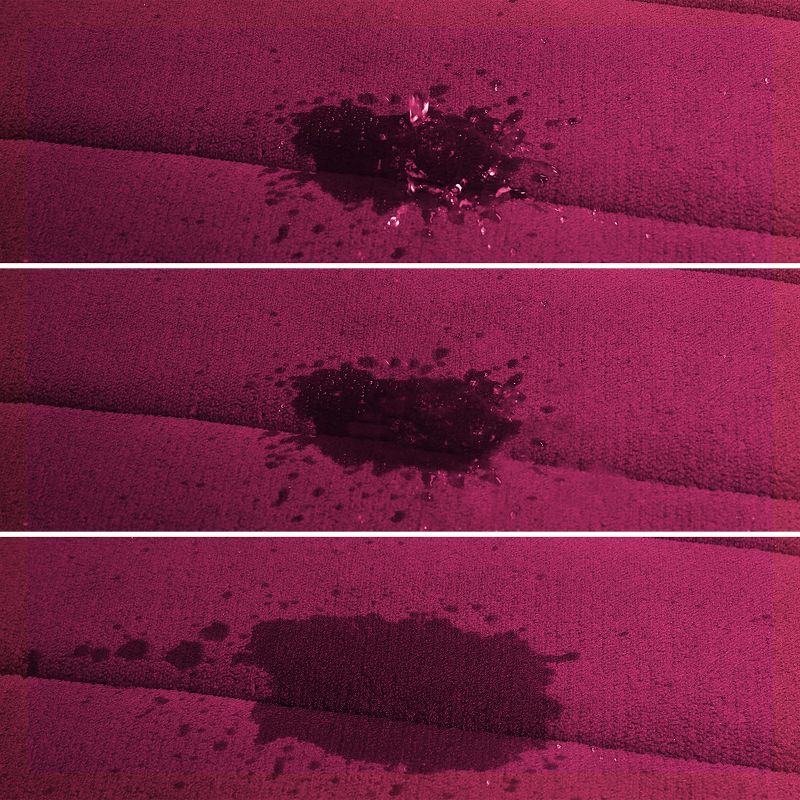 1'6"x3'10" Rectangle Indoor and Outdoor Polyurethane Floor Mat Red - PiccoCasa