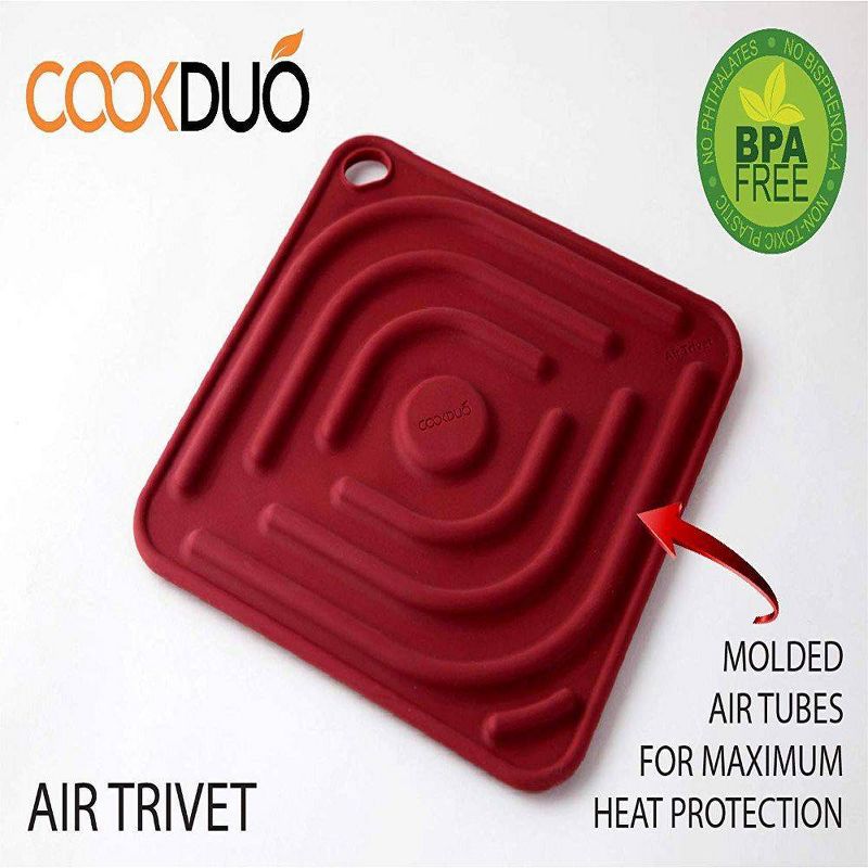Cookduo Grab & Grip Pot Holder/Trivet - Red