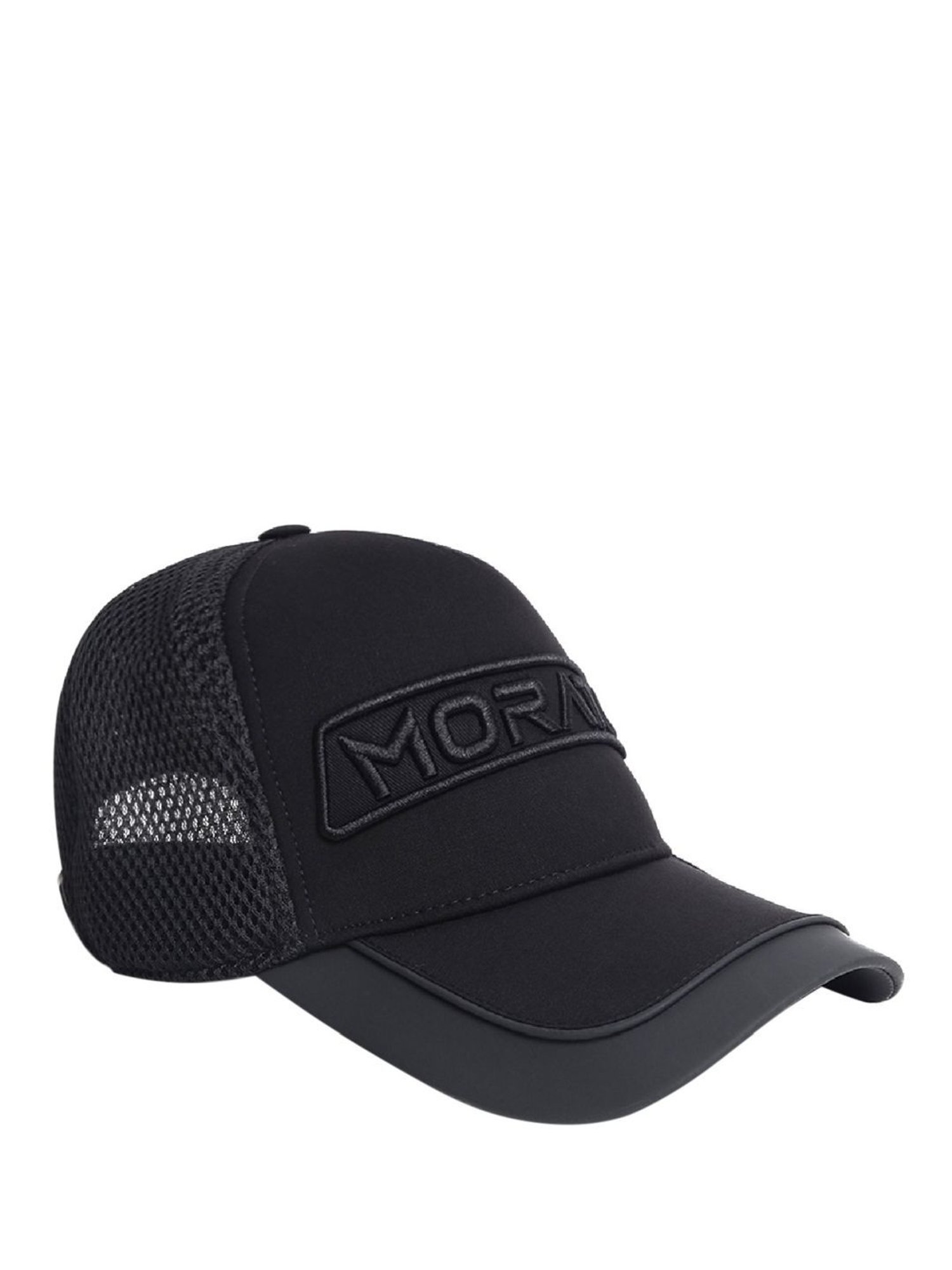 Antony Morato Black Poplin 3D Logo Baseball Cap (L/XL)