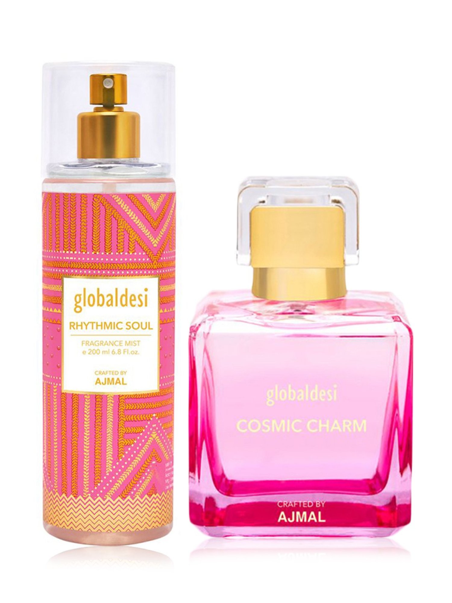 Global Desi by Ajmal Cosmic Charm Eau de Parfum & Rhythmic Soul Body Mist Combo for Women