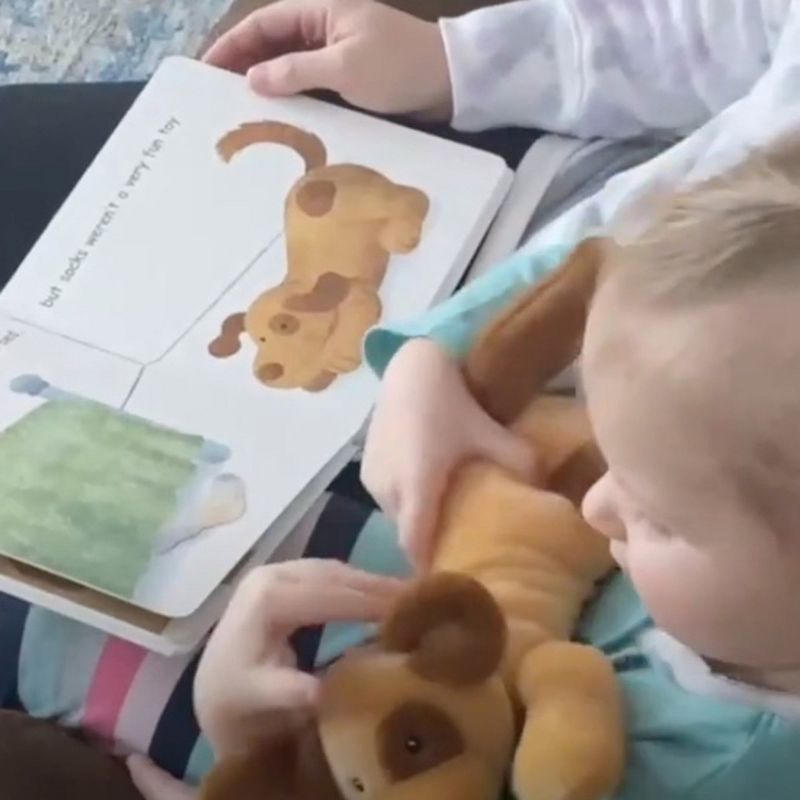 Mary Meyer Puppy Soft Plush & "Puppy's Toy Tale" Board Book - Plush & Book Set